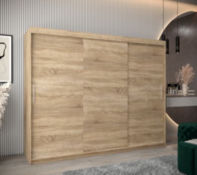 Armoire TOKYO à portes coulissantes H. 200 x L. 250 x P. 62, 3 portes
