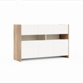 Armoire à Usages Multiples Cora, Sonoma, Panneau d'Aggloméré Mélaminé, 140x45x90 cm, EPIKASA