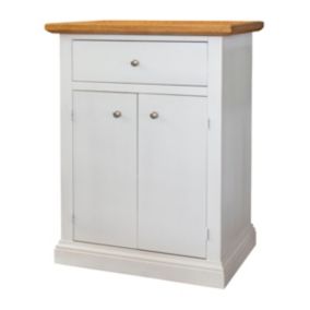Armoire à Usages Multiples Franca, Blanc, Bois, 63x37x79 cm, EPIKASA