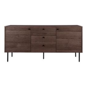 Armoire à Usages Multiples Kyoto, Marron, Bois, 150x40x74 cm, EPIKASA