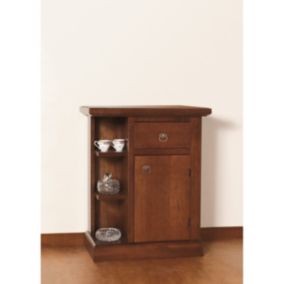 Armoire à Usages Multiples Maria, Marron, Bois, 63x37x79 cm, EPIKASA