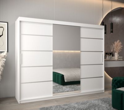 Armoire Verona 2 a portes coulissantes H. 200 x L. 250 x P. 62 3 portes