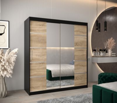 Armoire Verona 4 a portes coulissantes H. 200 x L. 180 x P. 62 2 portes