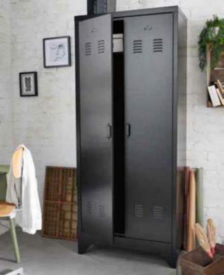 Armoire vestiaire en métal L.80 x P.40 x H.180 cm
