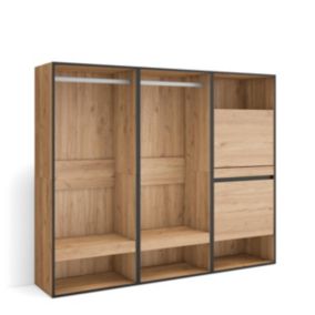 Armoire Vestiaire ouvert, 180x35x145 cm, Chambre à coucher, pièce, Meuble à Chaussures