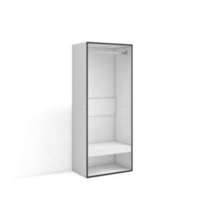 Armoire Vestiaire ouvert 60x35x145cm couleur blanc
