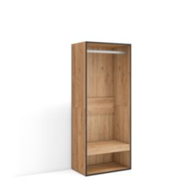 Armoire Vestiaire ouvert 60x35x145cm couleur chêne