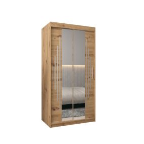 Armoire York 1 a portes coulissantes H. 200 x L. 100 x P. 62 2 portes