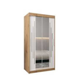 Armoire York 1 a portes coulissantes H. 200 x L. 100 x P. 62 2 portes