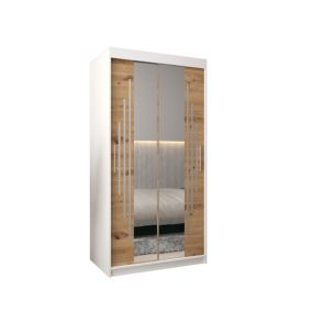 Armoire York 1 a portes coulissantes H. 200 x L. 100 x P. 62 2 portes