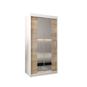 Armoire York 1 a portes coulissantes H. 200 x L. 100 x P. 62 2 portes