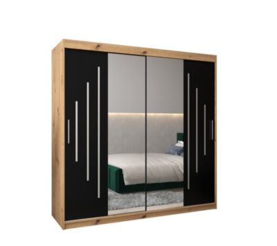 Armoire York 1 a portes coulissantes H. 200 x L. 200 x P. 62 2 portes
