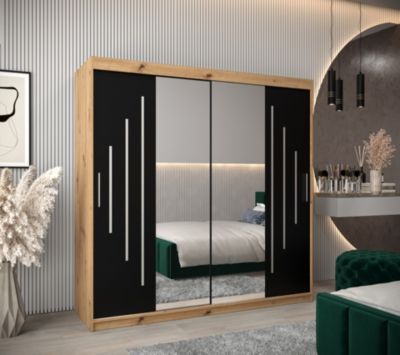 Armoire York 1 a portes coulissantes H. 200 x L. 200 x P. 62 2 portes
