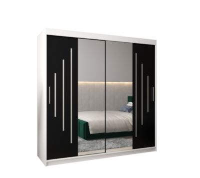 Armoire York 1 a portes coulissantes H. 200 x L. 200 x P. 62 2 portes