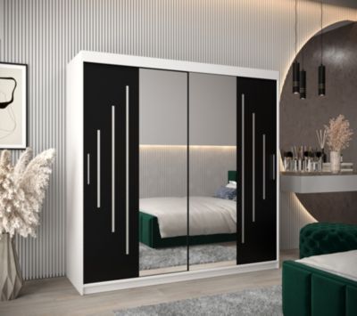 Armoire York 1 a portes coulissantes H. 200 x L. 200 x P. 62 2 portes