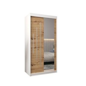 Armoire York 2 a portes coulissantes H. 200 x L. 100 x P. 62 2 portes