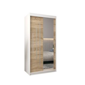 Armoire York 2 a portes coulissantes H. 200 x L. 100 x P. 62 2 portes