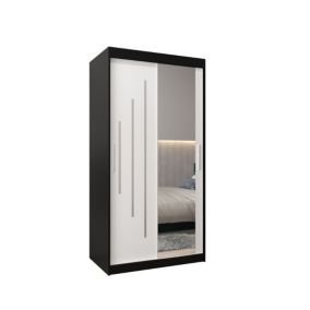 Armoire York 2 a portes coulissantes H. 200 x L. 100 x P. 62 2 portes