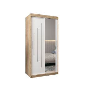 Armoire York 2 a portes coulissantes H. 200 x L. 100 x P. 62 2 portes