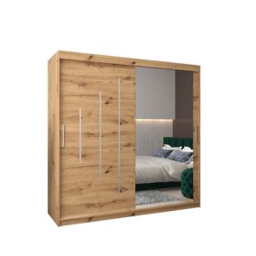 Armoire York 2 a portes coulissantes H. 200 x L. 200 x P. 62 2 portes