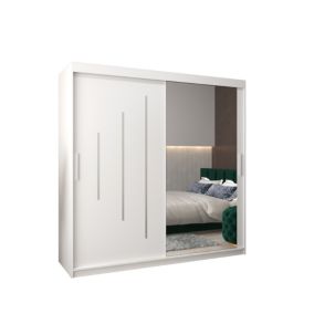 Armoire York 2 a portes coulissantes H. 200 x L. 200 x P. 62 2 portes