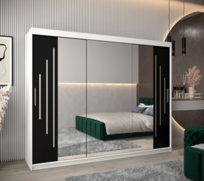 Armoire York 2 a portes coulissantes H. 200 x L. 250 x P. 62 3 portes