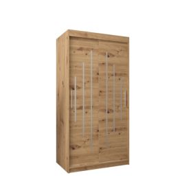 Armoire York a portes coulissantes H. 200 x L. 100 x P. 62 2 portes