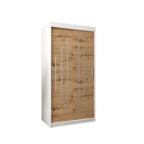 Armoire York a portes coulissantes H. 200 x L. 100 x P. 62 2 portes