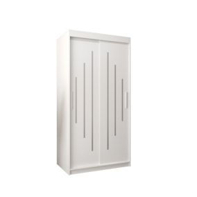 Armoire York a portes coulissantes H. 200 x L. 100 x P. 62 2 portes