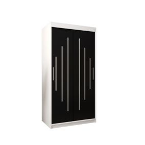 Armoire York a portes coulissantes H. 200 x L. 100 x P. 62 2 portes