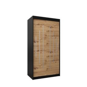 Armoire York a portes coulissantes H. 200 x L. 100 x P. 62 2 portes