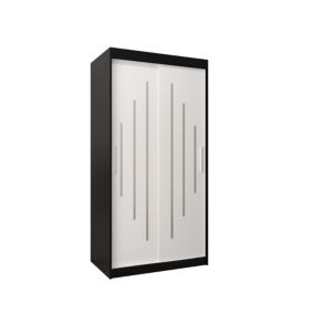 Armoire York a portes coulissantes H. 200 x L. 100 x P. 62 2 portes