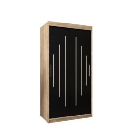 Armoire York a portes coulissantes H. 200 x L. 100 x P. 62 2 portes