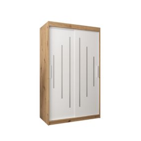 Armoire York a portes coulissantes H. 200 x L. 120 x P. 62 2 portes