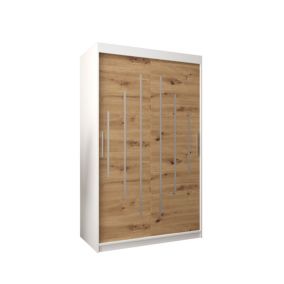 Armoire York a portes coulissantes H. 200 x L. 120 x P. 62 2 portes