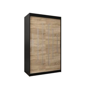 Armoire York a portes coulissantes H. 200 x L. 120 x P. 62 2 portes