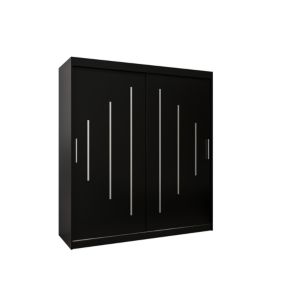 Armoire York a portes coulissantes H. 200 x L. 180 x P. 62 2 portes