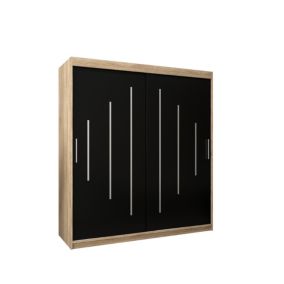 Armoire York a portes coulissantes H. 200 x L. 180 x P. 62 2 portes