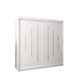 Armoire York a portes coulissantes H. 200 x L. 200 x P. 62 2 portes