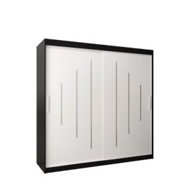 Armoire York a portes coulissantes H. 200 x L. 200 x P. 62 2 portes