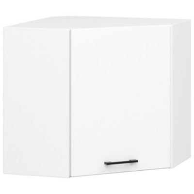 Armoires de cuisine AKORD d'angle haute W60 OLIWIA Blanc 60 cm 1 porte 2 étagères 60x30x58 cm