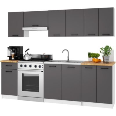 AKORD | Armoire de Cuisine avec Plan de Travail - Oliwia S50 | Meuble Bas avec Porte, Tiroir et 2 Étagères | Armoire de Cuisine Basse de 50 cm de Large