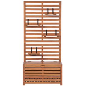 Armoires de jardin Banc Bois Bois clair MATINO