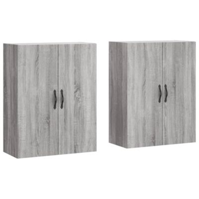 Armoires murales 2 pcs sonoma gris bois d'ingénierie vidaXL