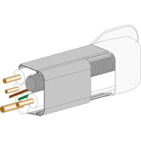 Armorce pour goulotte 80 x 60 mm spécial climatiseur fixe Autogyre