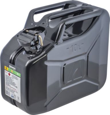 Arnold Bidon à carburant métallique, 10 l, noir