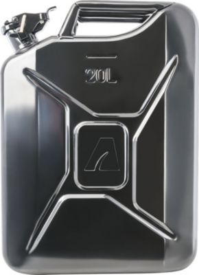 Arnold Bidon à carburant métallique, 20 l, noir