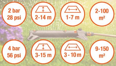 Arroseur oscillant AquaZoom S - GARDENA - 18710-20