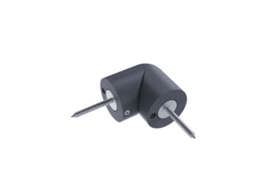 Articulation pour main courante aluminium gris