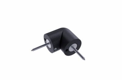 Articulation pour main courante aluminium noir